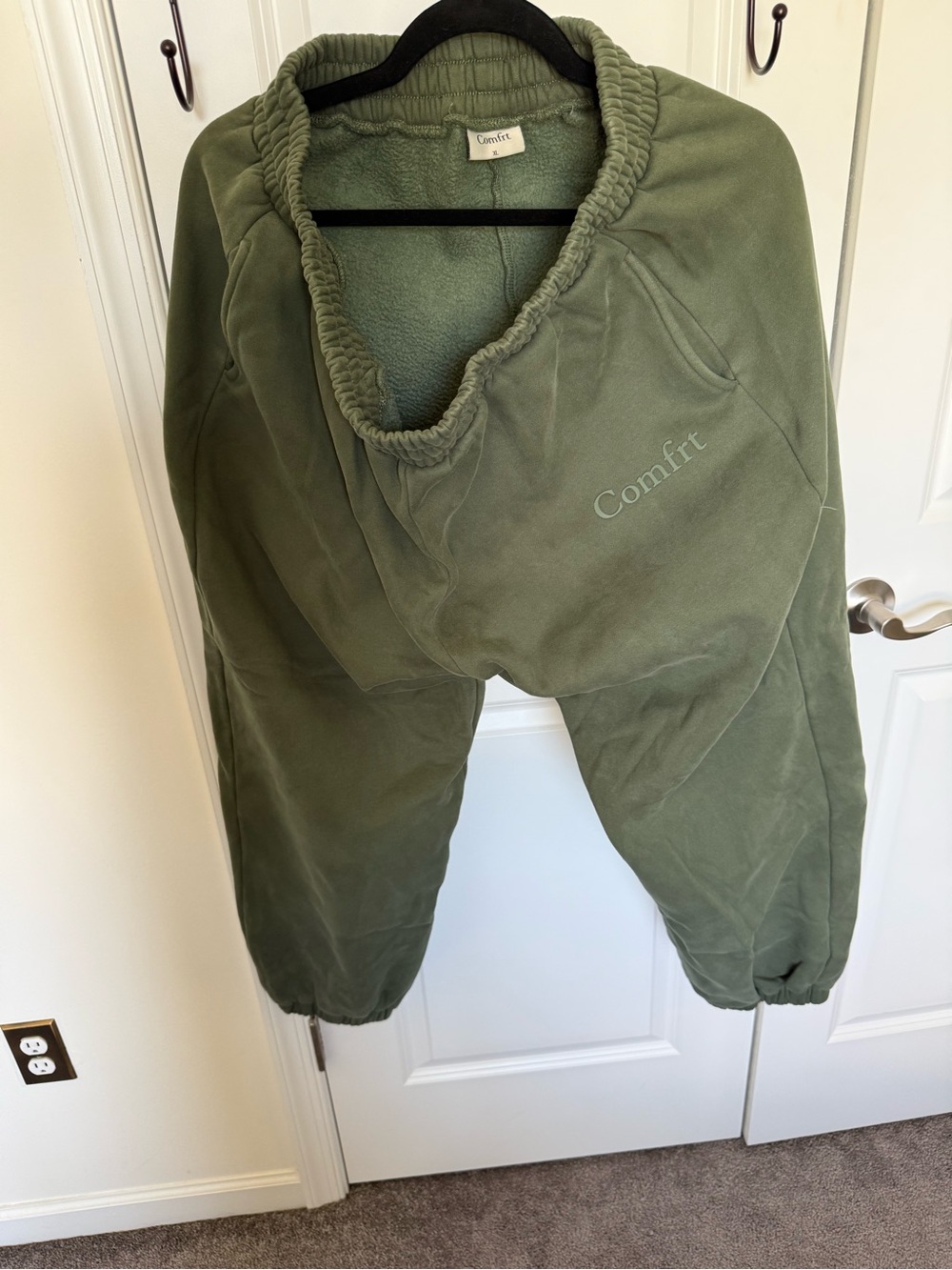 Comfrt Forest Green Fleece Joggers